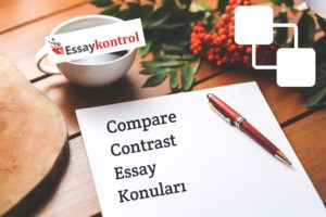 compare contrast essay konuları topics